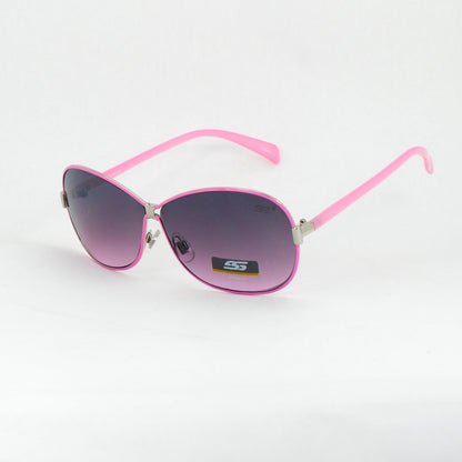 Women's Sports Butterfly Sunglasses with Metal Frame and Gradient Lens SS8065