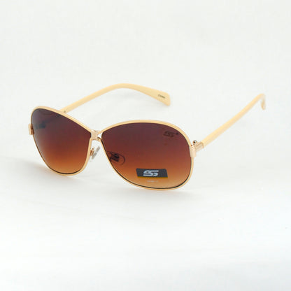 Women's Sports Butterfly Sunglasses with Metal Frame and Gradient Lens SS8065