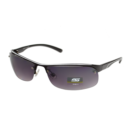 Men’s Semi-Rimless Performance Sport Sunglasses with Wrap-Around Design SS8068