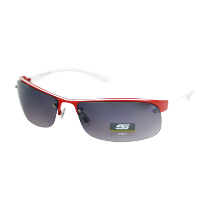Men’s Semi-Rimless Performance Sport Sunglasses with Wrap-Around Design SS8068