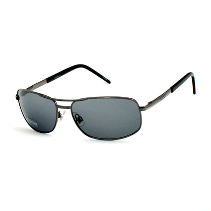 Sleek Polarized Sport Aviators with Lightweight Metal Frame and Rectangular Lenses SS8070-PL