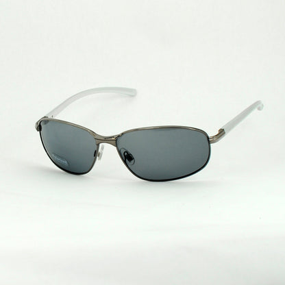 Men's Semi-Rimless Metal Wrap Polarized Sunglasses for Outdoor Performance SS8073-PL