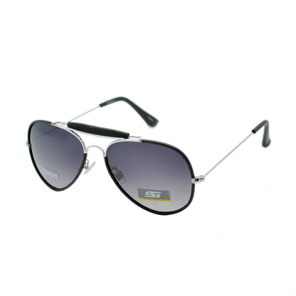 Men's Vintage-Style Pilot Polarized Aviators with Gradient Lens SS8078-PL