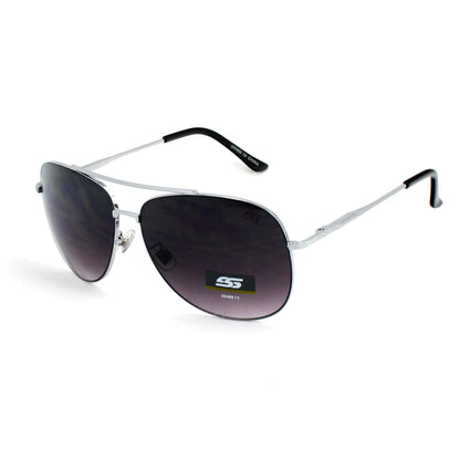 Urban Navigator Shades with Thin Metal Frames and Dark Tinted Lens SS8095