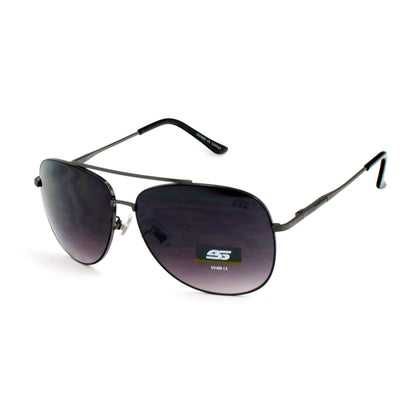 Urban Navigator Shades with Thin Metal Frames and Dark Tinted Lens SS8095