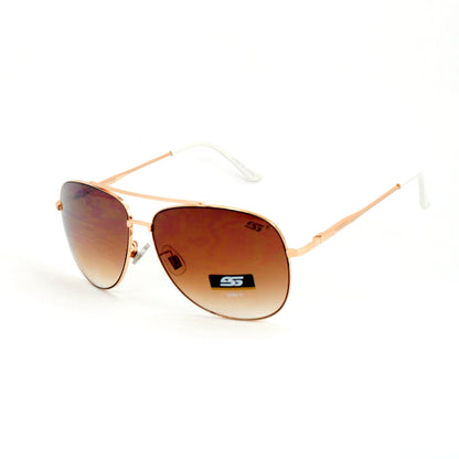 Urban Navigator Shades with Thin Metal Frames and Dark Tinted Lens SS8095