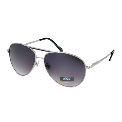 Premium Teardrop Aviators Sunglasses with Gradient Lenses and Double Bridge SS8118