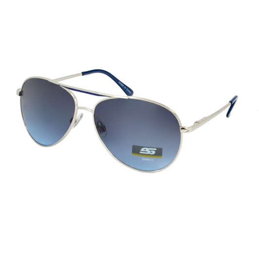 Premium Teardrop Aviators Sunglasses with Gradient Lenses and Double Bridge SS8118