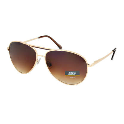 Premium Teardrop Aviators Sunglasses with Gradient Lenses and Double Bridge SS8118