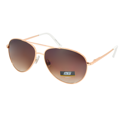 Premium Teardrop Aviators Sunglasses with Gradient Lenses and Double Bridge SS8118
