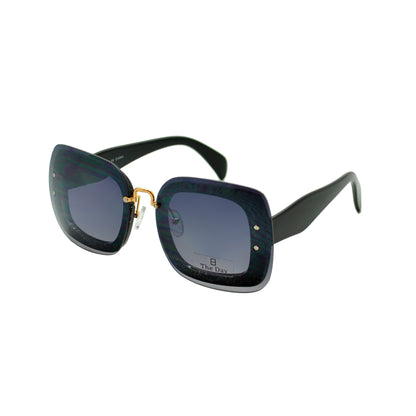 Modern Oversized Square Sunglasses with Glitter Accents TD10153