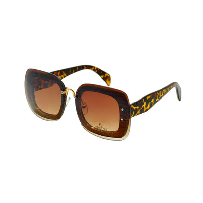 Modern Oversized Square Sunglasses with Glitter Accents TD10153