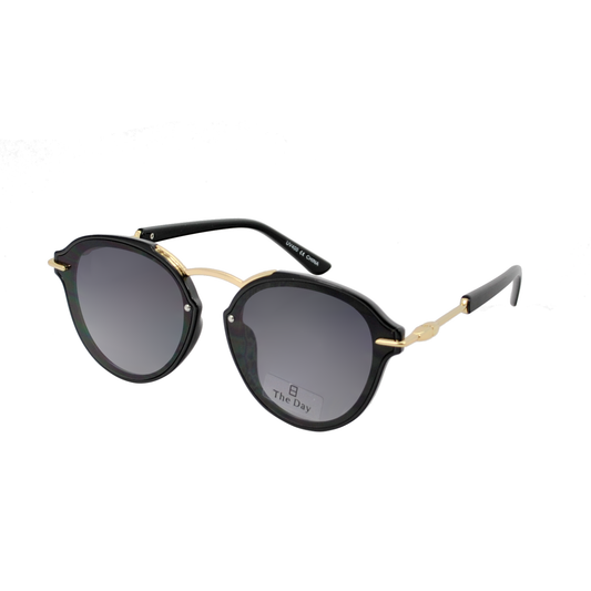 Mirrored Flat Lens Sunglasses with Temple Accents TD10161