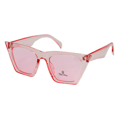 Translucent Square Winged Sunglasses with Tinted Lenses TD10376