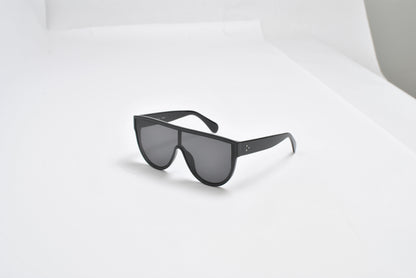 Translucent Flat Shield Sunglasses with Assorted Candy Colors and Studded Temples TD10542-1