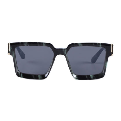 Vintage Square Statement Sunglasses with Gold Link Hardware TD10664