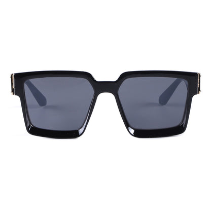 Vintage Square Statement Sunglasses with Gold Link Hardware TD10664