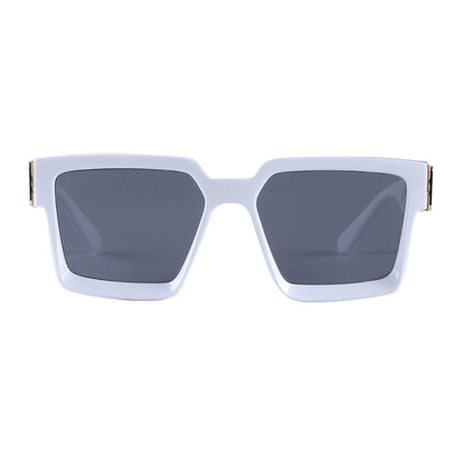 Vintage Square Statement Sunglasses with Gold Link Hardware TD10664
