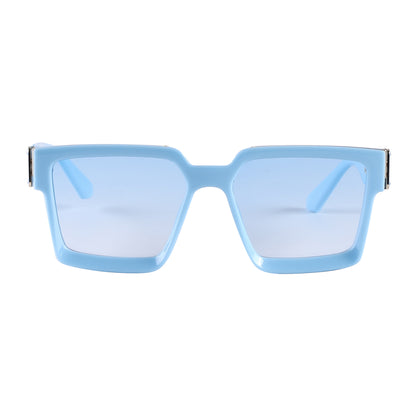 Vintage Square Statement Sunglasses with Gold Link Hardware TD10664