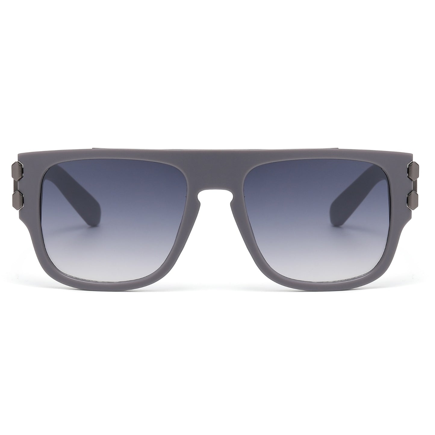 Premium Square Sunglasses with Thick Frame and Dual Metal Hinge Detail P11135