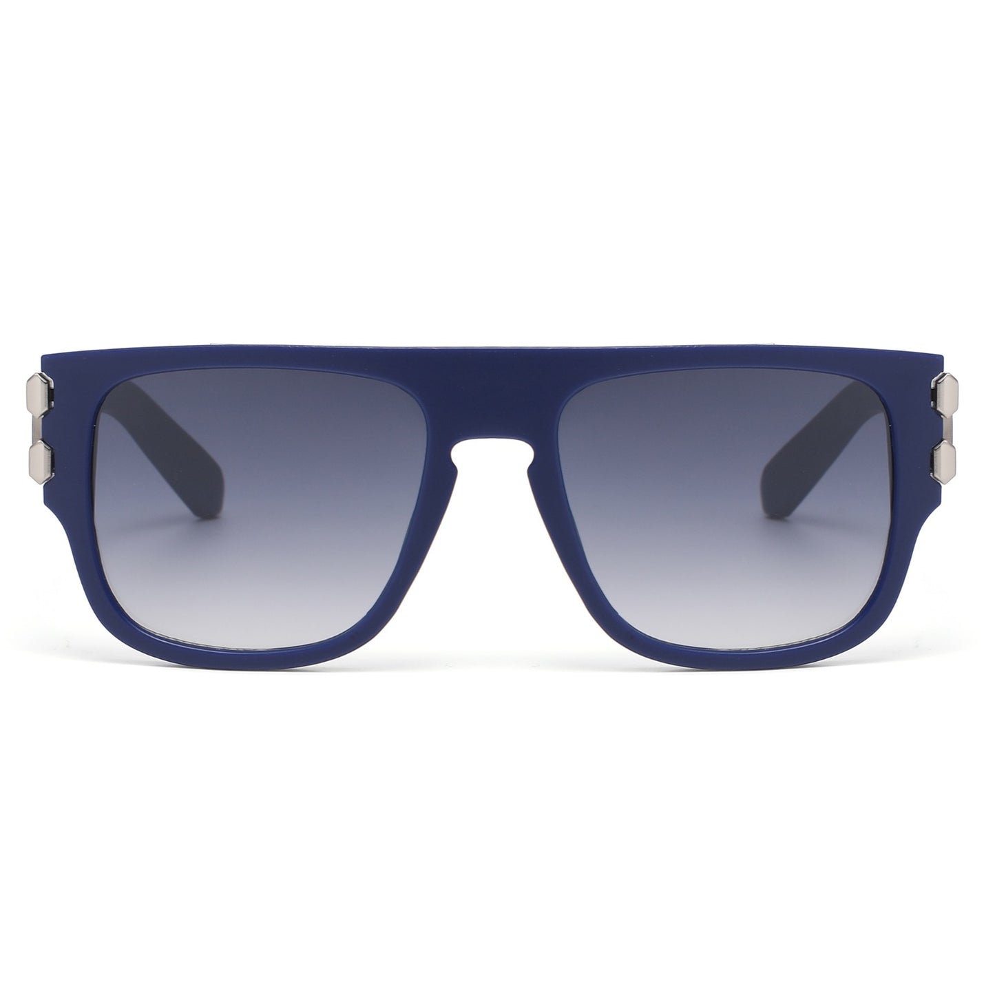 Premium Square Sunglasses with Thick Frame and Dual Metal Hinge Detail P11135