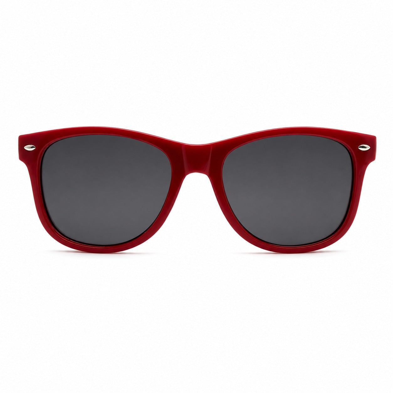 Colorful Retro Wayfarer Sunglasses with Smooth Temple Arms and Gradient Lenses P1543-Mix