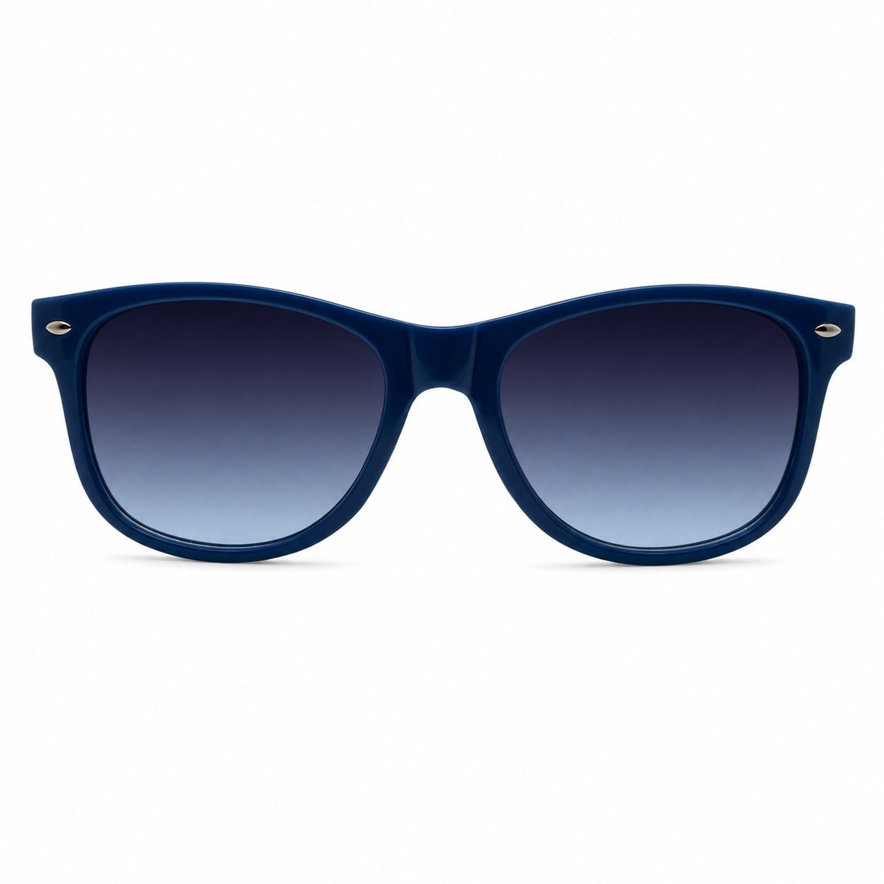Colorful Retro Wayfarer Sunglasses with Smooth Temple Arms and Gradient Lenses P1543-Mix