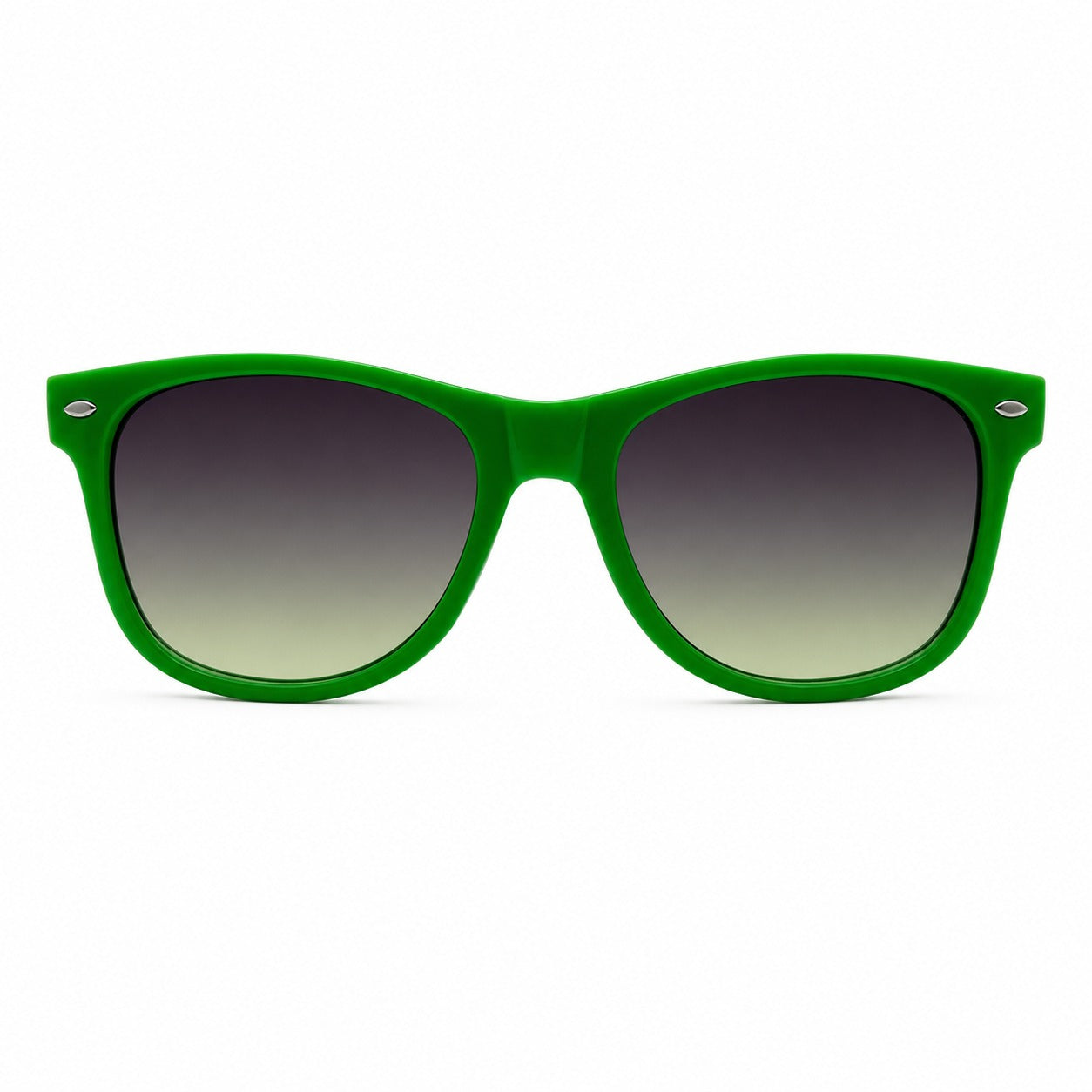 Colorful Retro Wayfarer Sunglasses with Smooth Temple Arms and Gradient Lenses P1543-Mix