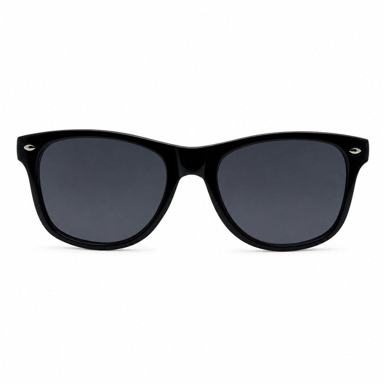 Colorful Retro Wayfarer Sunglasses with Smooth Temple Arms and Gradient Lenses P1543-Mix