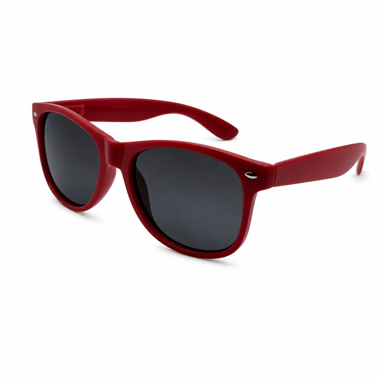 Colorful Retro Wayfarer Sunglasses with Smooth Temple Arms and Gradient Lenses P1543-Mix