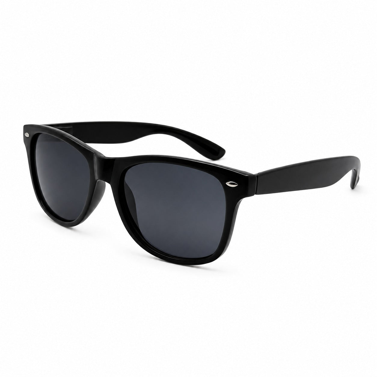 Colorful Retro Wayfarer Sunglasses with Smooth Temple Arms and Gradient Lenses P1543-Mix