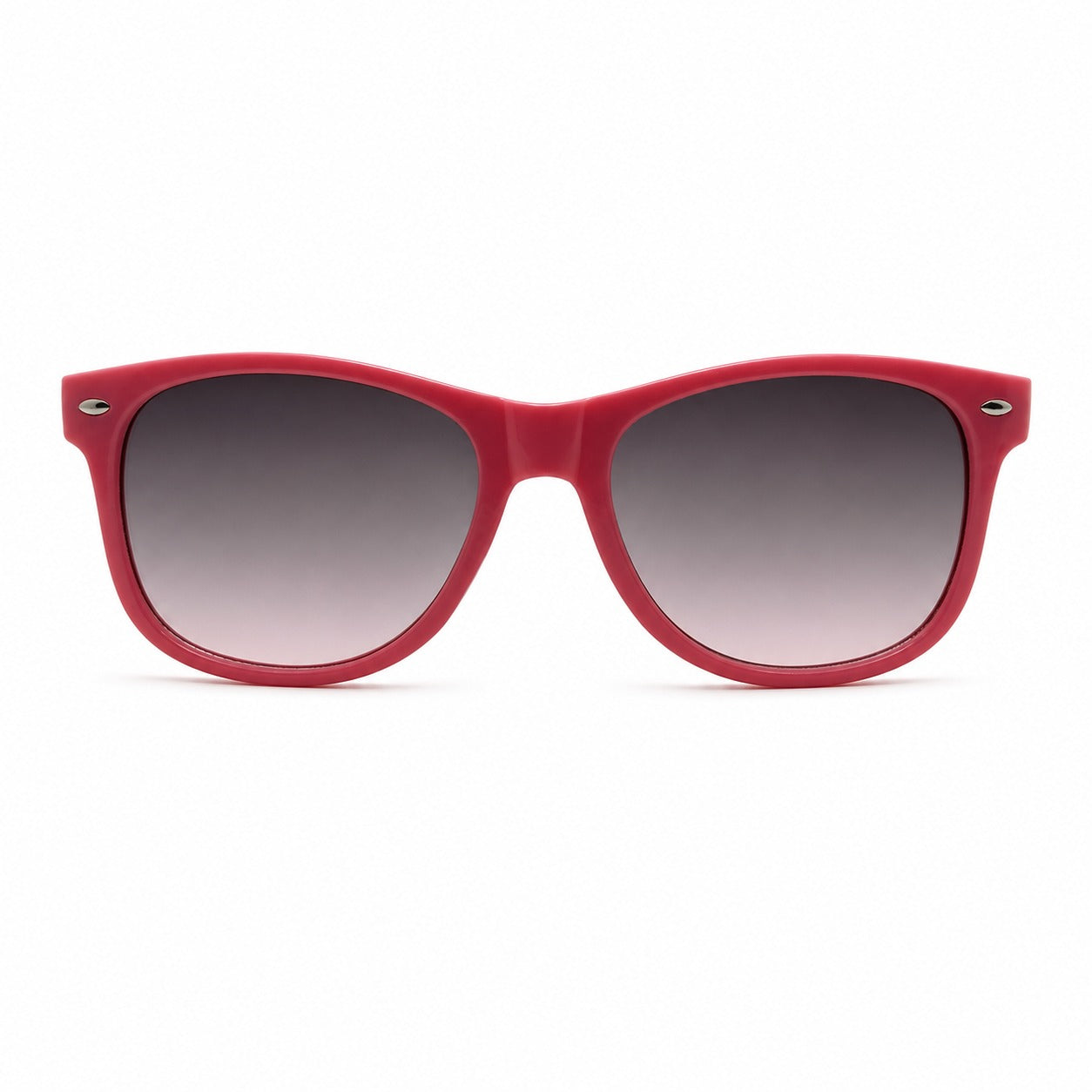 Colorful Retro Wayfarer Sunglasses with Smooth Temple Arms and Gradient Lenses P1543-Mix
