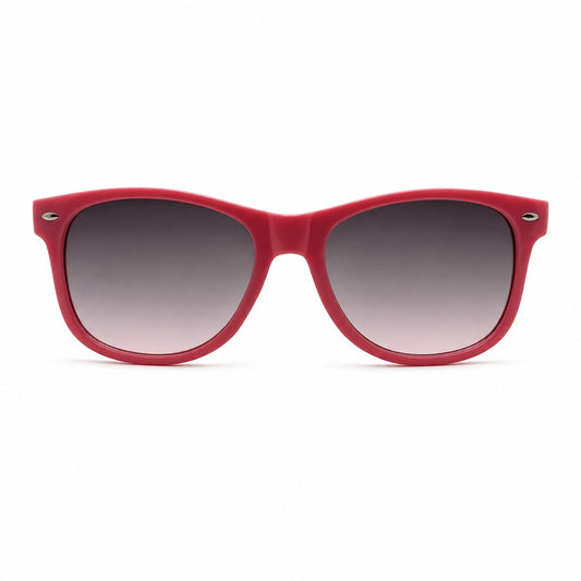 Colorful Retro Wayfarer Sunglasses with Smooth Temple Arms and Gradient Lenses P1543-Mix